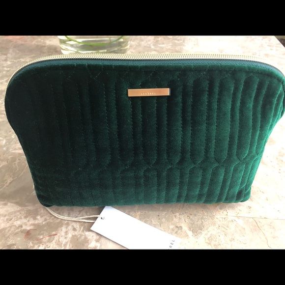 kestrel bags Handbags - Kestrel emerald green medium clutch organizer bag makeup